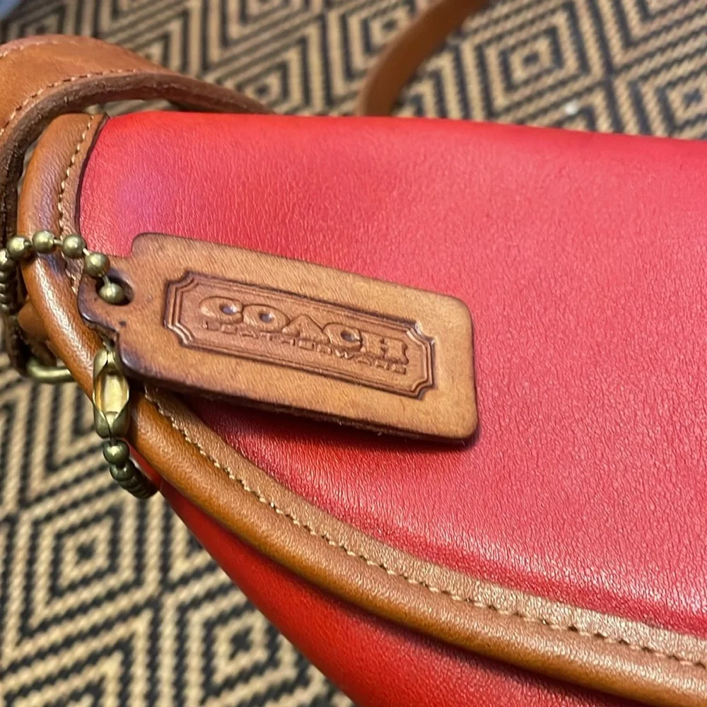 Vintage Coach Binocular Spectator 6853 (9853) RED WITH TABAC and brass - Picture 15 of 15